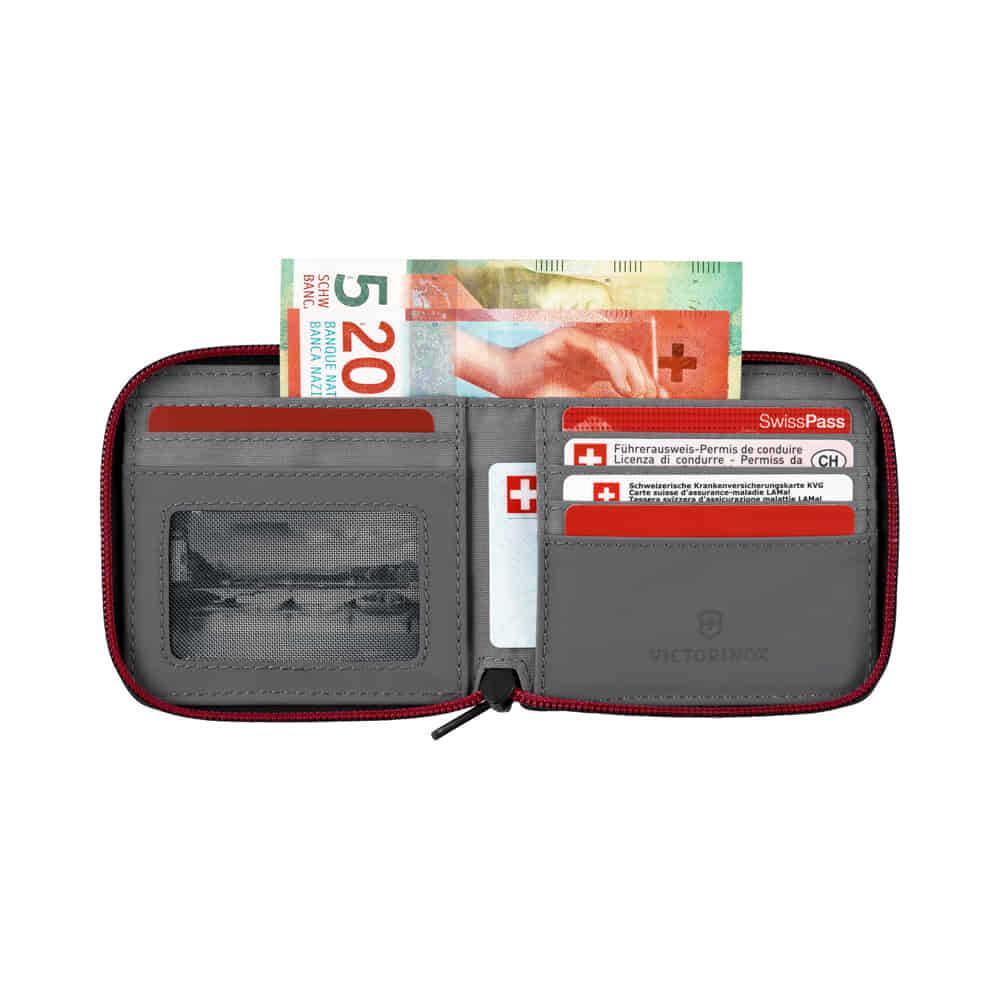 Victorinox 653368 Travel Essential Zip Around Cüzdan, Gri