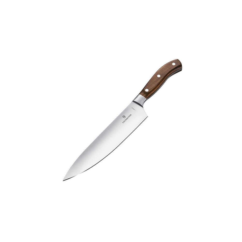 Victorinox 7.7400.22G 22cm Gül Ağacı Grand Maître Dövme Çelik Doğrama Bıçağı, Hediye Kutulu
