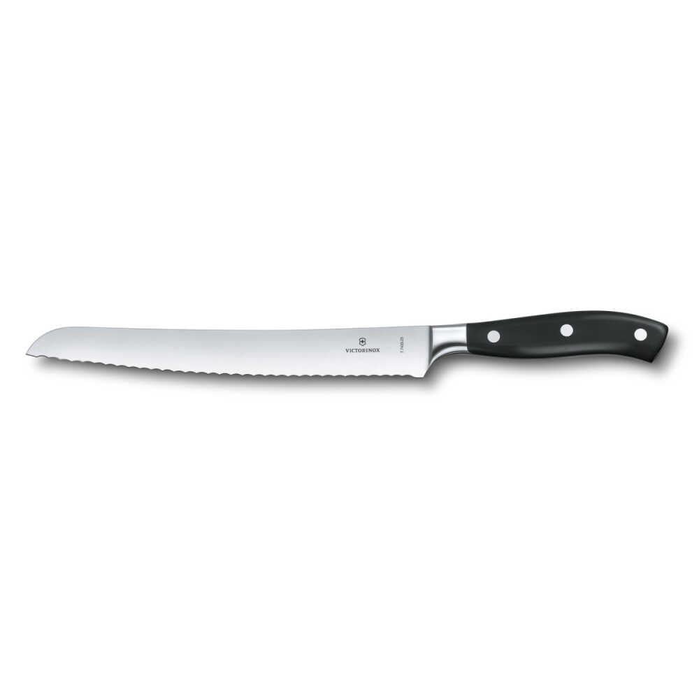 Victorinox 7.7433.23G 23cm Siyah Dövme Çelik Ekmek Bıçağı, Hediye Kutulu
