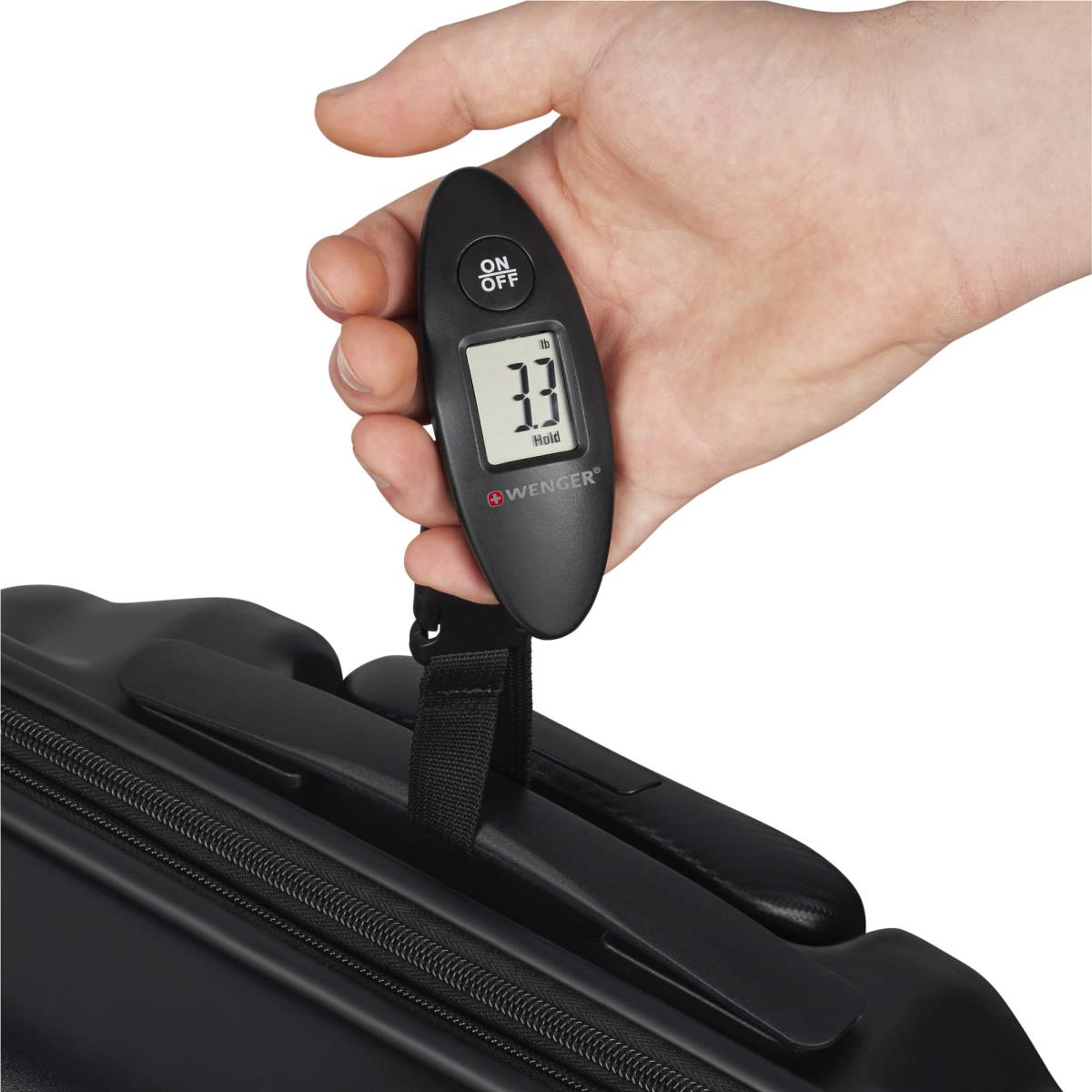 Wenger 611883 Mini Dijital Bavul Tartısı, Siyah