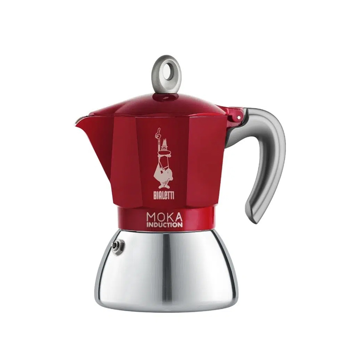 BIALETTI INDUKSIYON MOKAPOT KIRMIZI 6 CUP