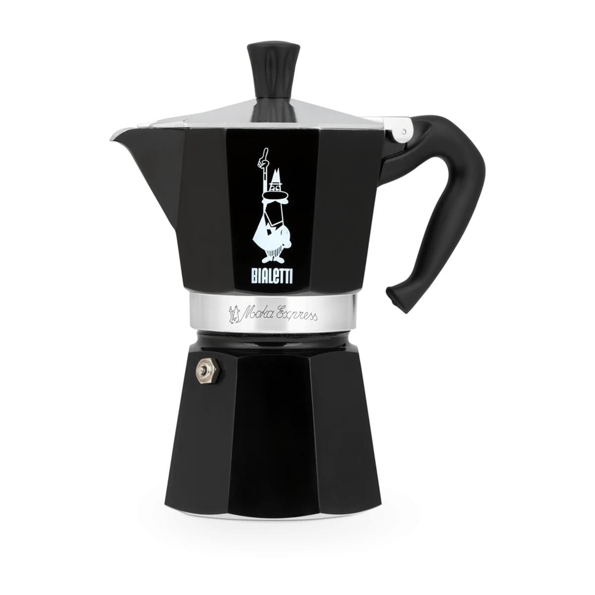 Bialetti Moka Express 3 Cup Mokapot, Siyah
