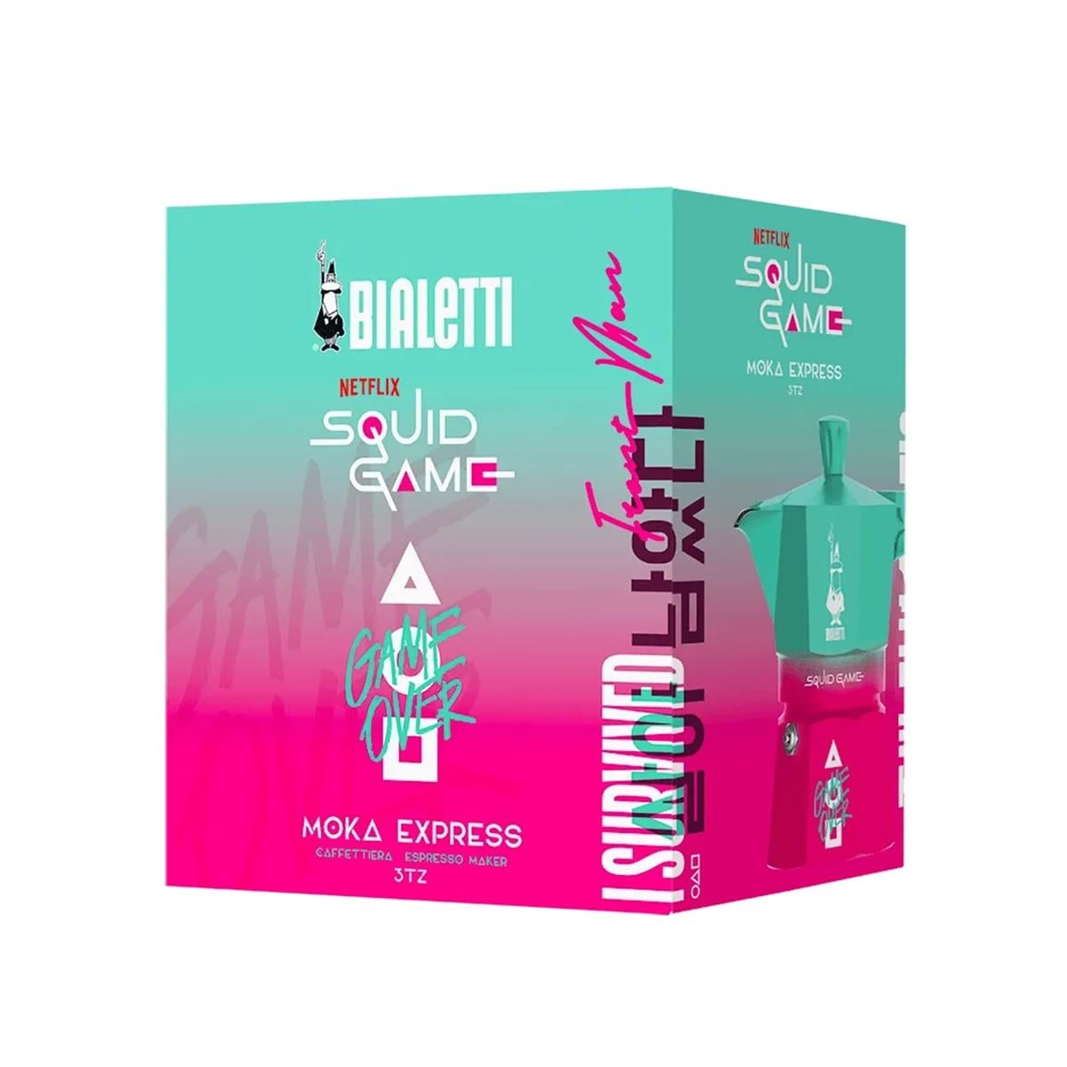 Bialetti Moka Express Squid Game Mokapot 3 Cup