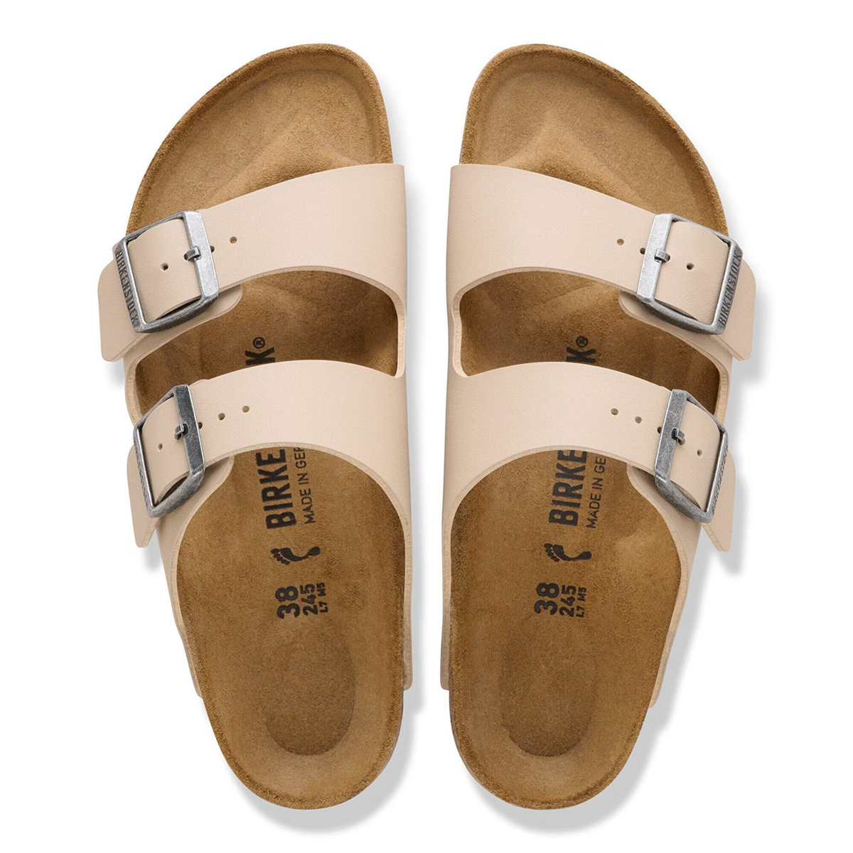 Birkenstock Arizona Birko-Flor Unisex Terlik, Kum Beji