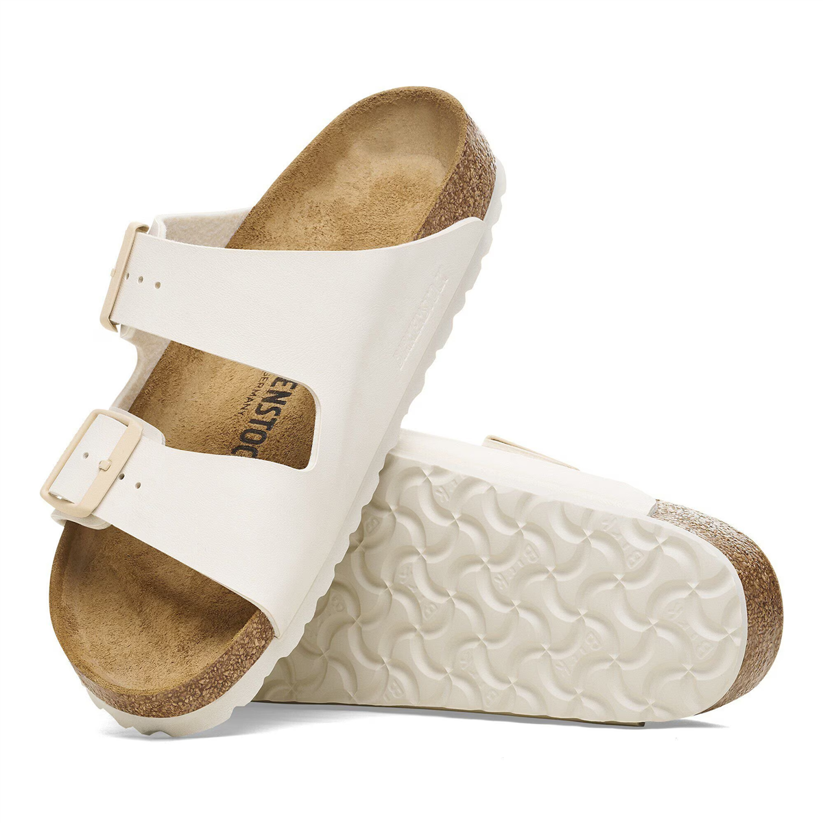 Birkenstock Arizona Birko-Flor Kadın Terlik, Yumurta Kabuğu