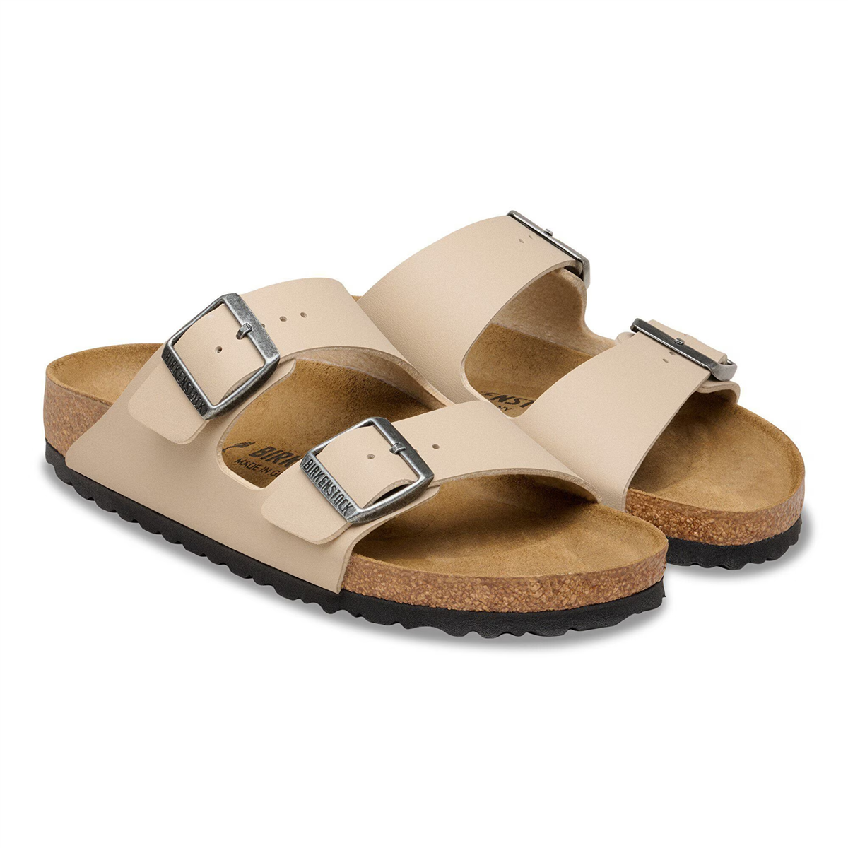 Birkenstock Arizona Birko-Flor Unisex Terlik, Kum Beji