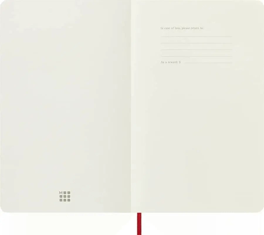ÇİZGİSİZ KIRMIZI DEFTER LG BOY SOFT KAPAK