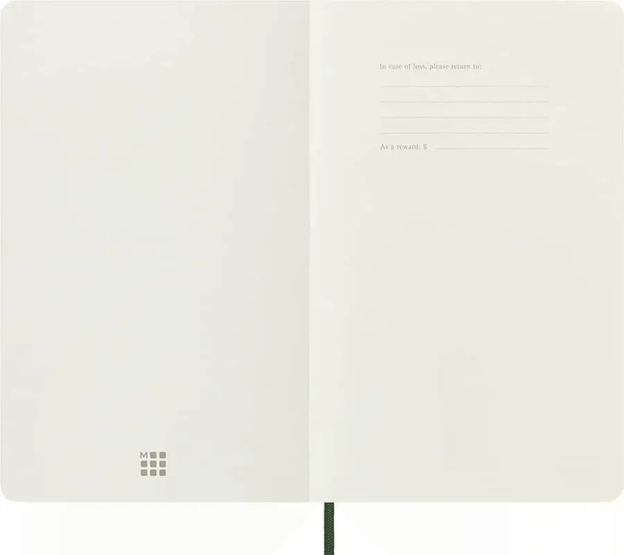 ÇİZGİSİZ MERSİN YEŞİLİ DEFTER LG BOY SOFT KAPAK