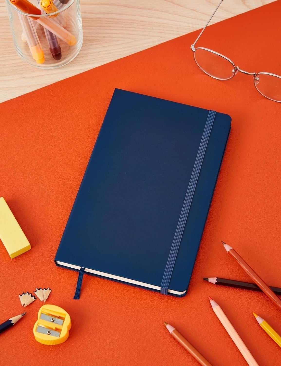ÇİZGİSİZ SAFİR MAVİ DEFTER LG BOY SERT KAPAK