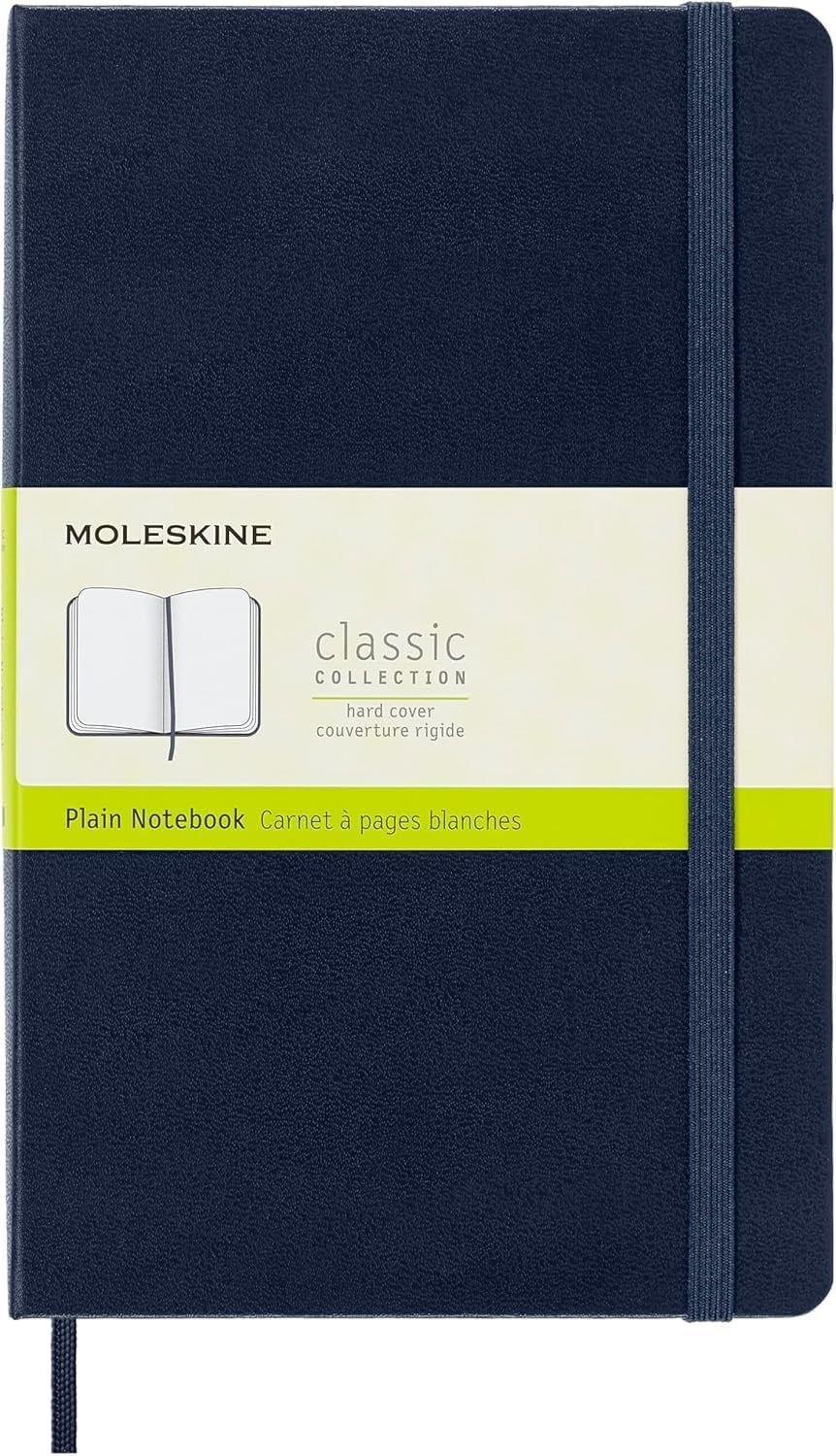 ÇİZGİSİZ SAFİR MAVİ DEFTER LG BOY SERT KAPAK