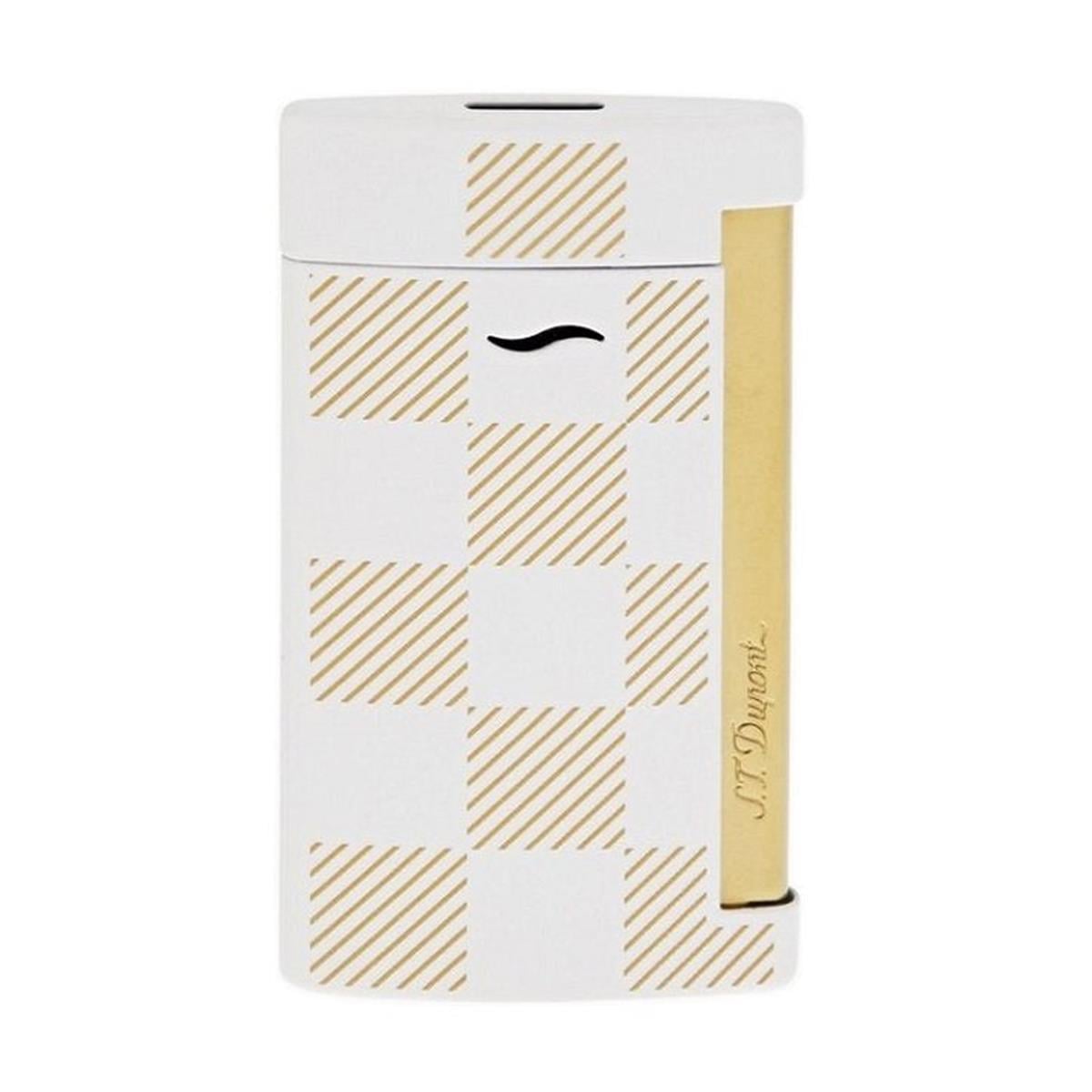 Dupont Slim 7 Damier White Çakmak