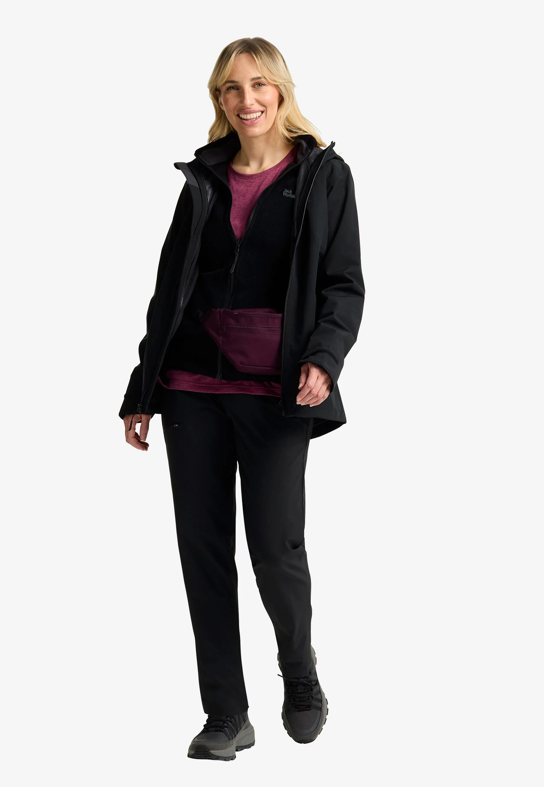 Jack Wolfskin Moonrise 3in1 Kadın Outdoor Ceketi
