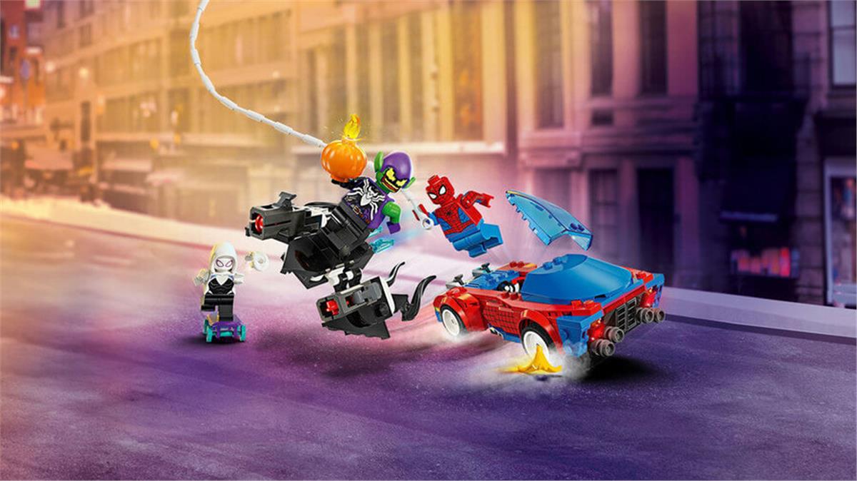Lego Spiderman Car Venom G Goblin