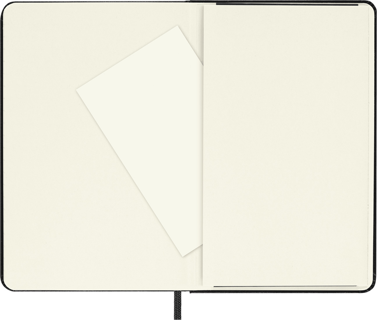 Moleskine Cep Boy Çizgili Sert Kapak Defter, Siyah