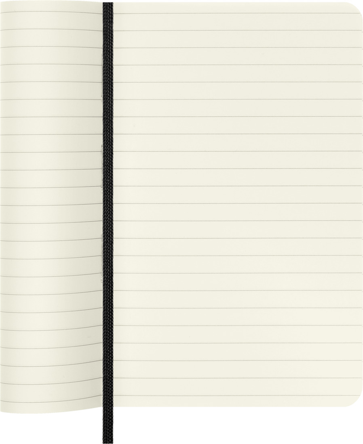 Moleskine Cep Boy Çizgili Yumuşak Kapak Defter, Siyah