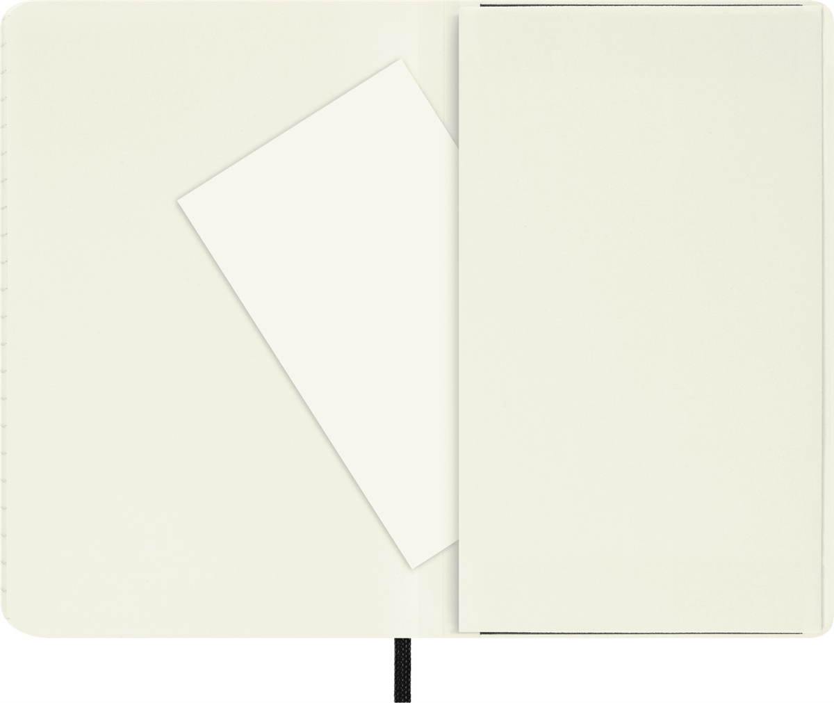 Moleskine Cep Boy Çizgili Yumuşak Kapak Defter, Siyah