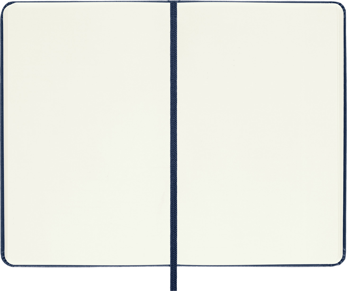 Moleskine Cep Boy Çizgisiz Sert Kapak Defter, Safir Mavi