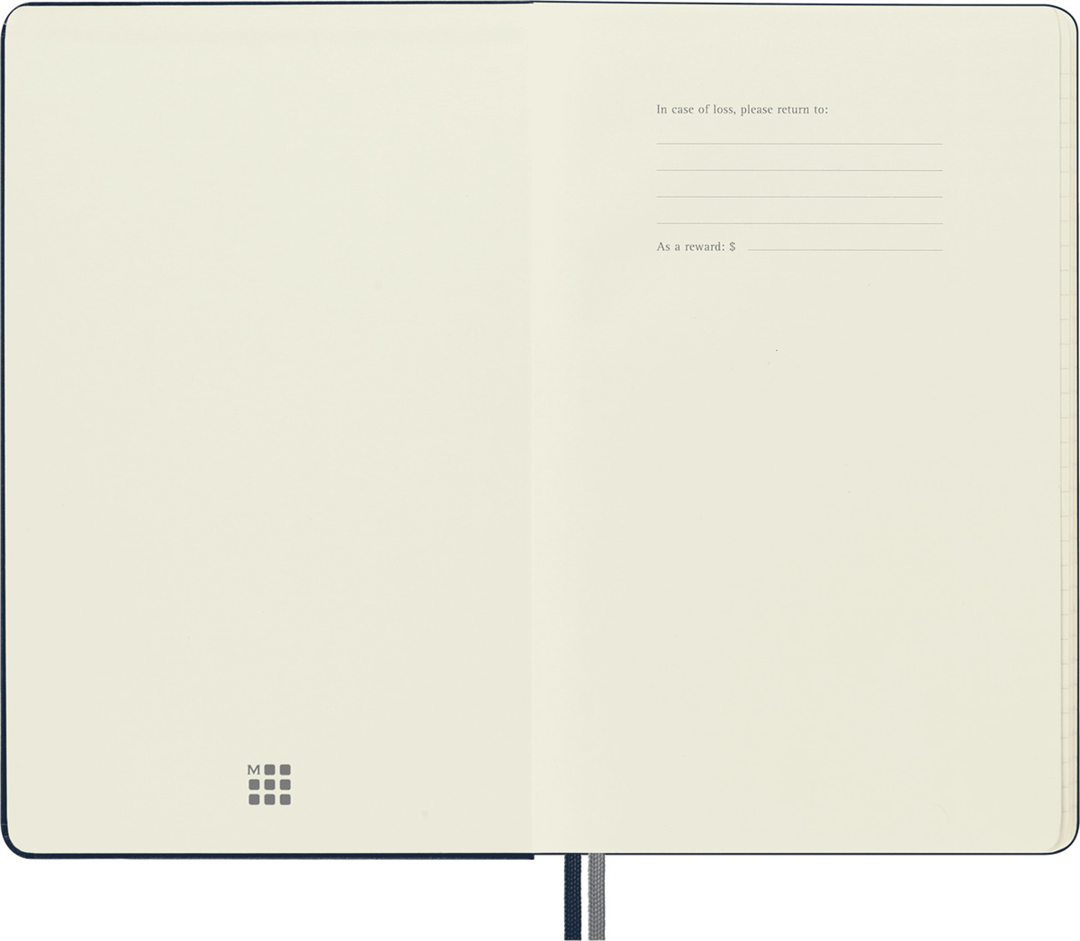 Moleskine Large Boy Çizgili Kalın Defter, Safir Mavi