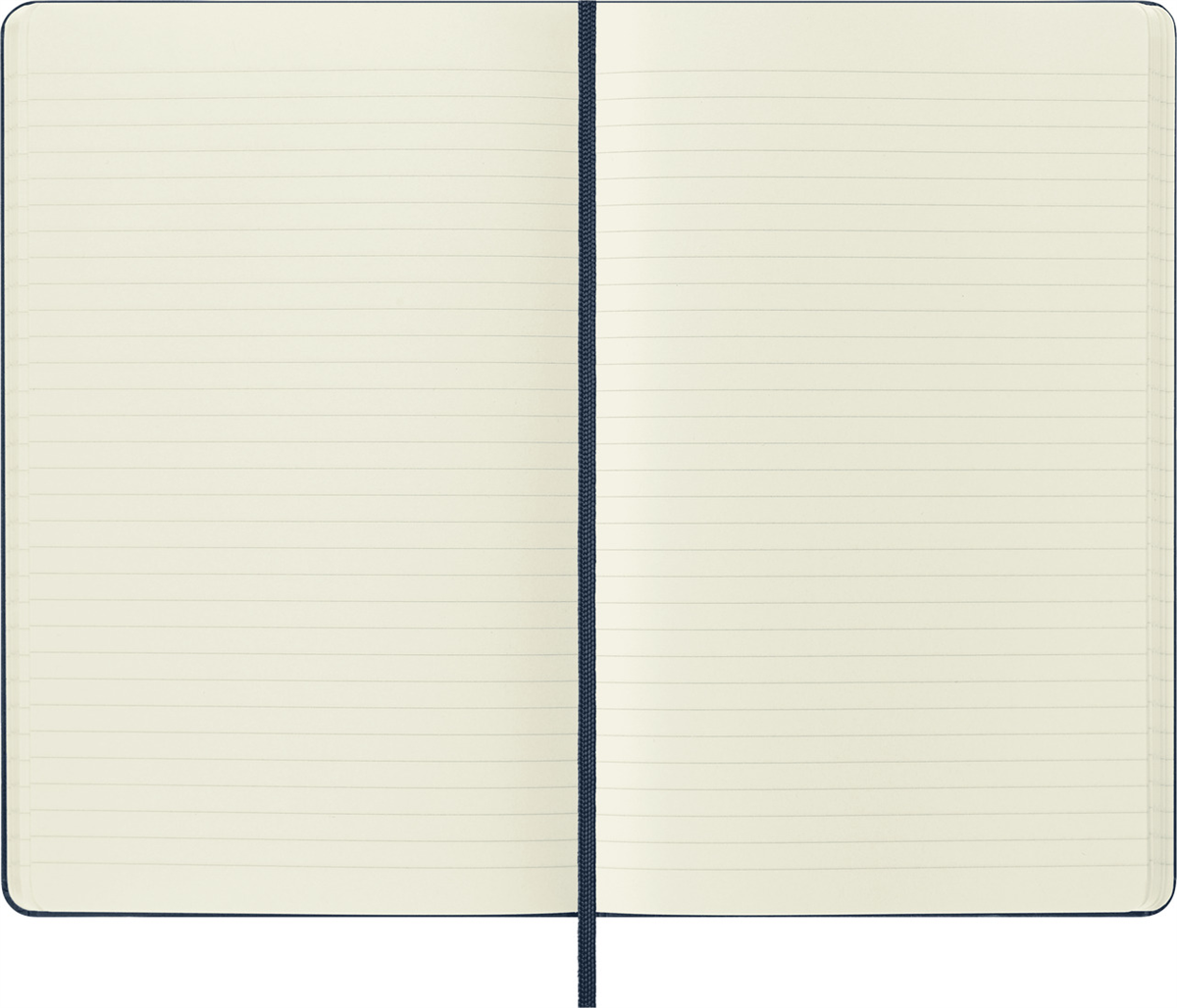 Moleskine Large Boy Çizgili Sert Kapak Defter, Safir Mavi