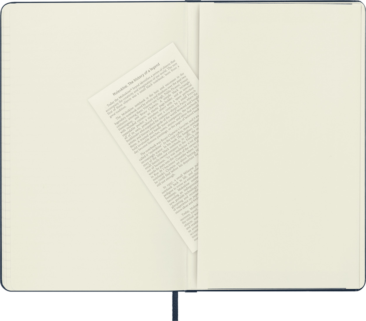 Moleskine Large Boy Çizgili Sert Kapak Defter, Safir Mavi