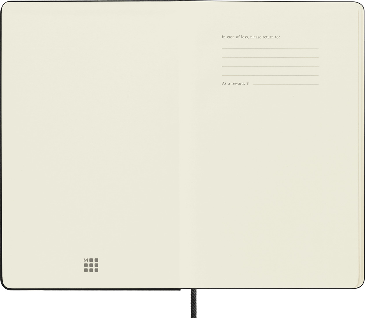 Moleskine Large Boy Noktalı Sert Kapak Defter, Siyah