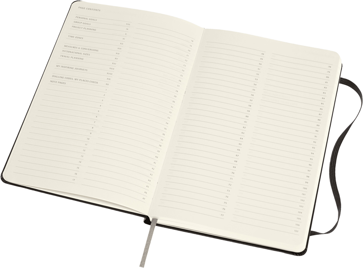 Moleskine Large Boy Pro Sert Kapak Defter, Siyah