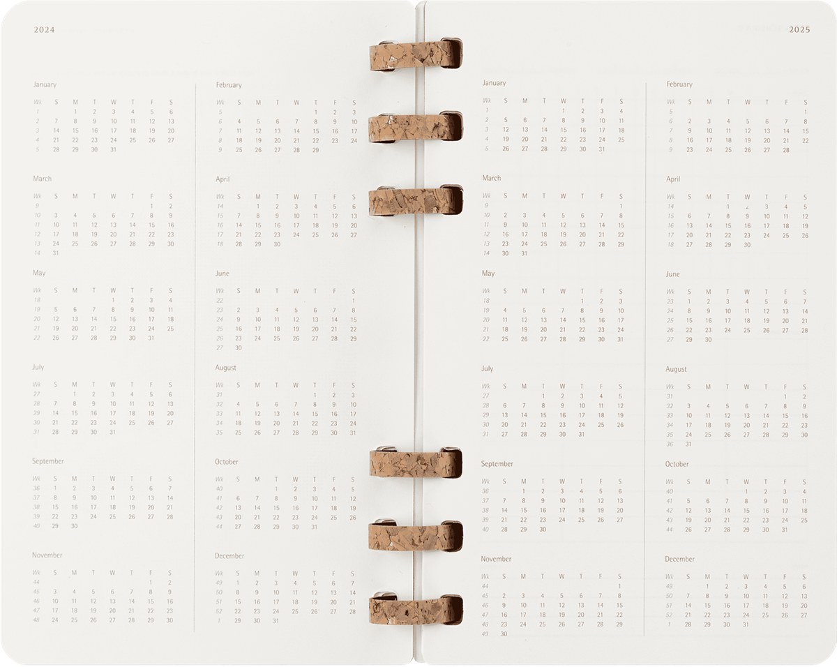 Moleskine Spiral Large Boy 12 Ay Akademik Yumuşak Kapak Ajanda, Siyah