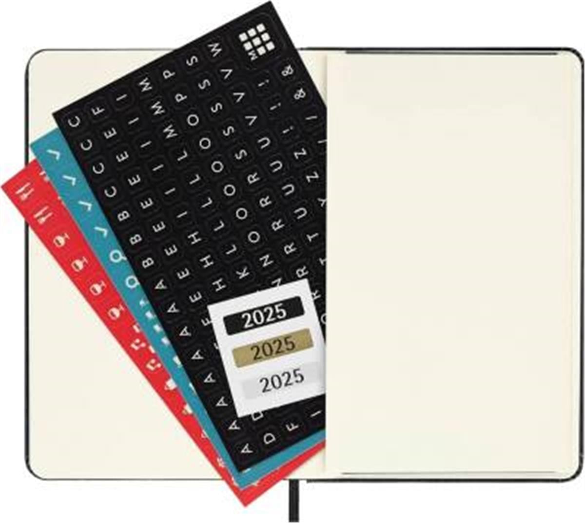 Moleskine Yatay Cep Boy 12 Ay Haftalık Sert Kapak Ajanda, Siyah