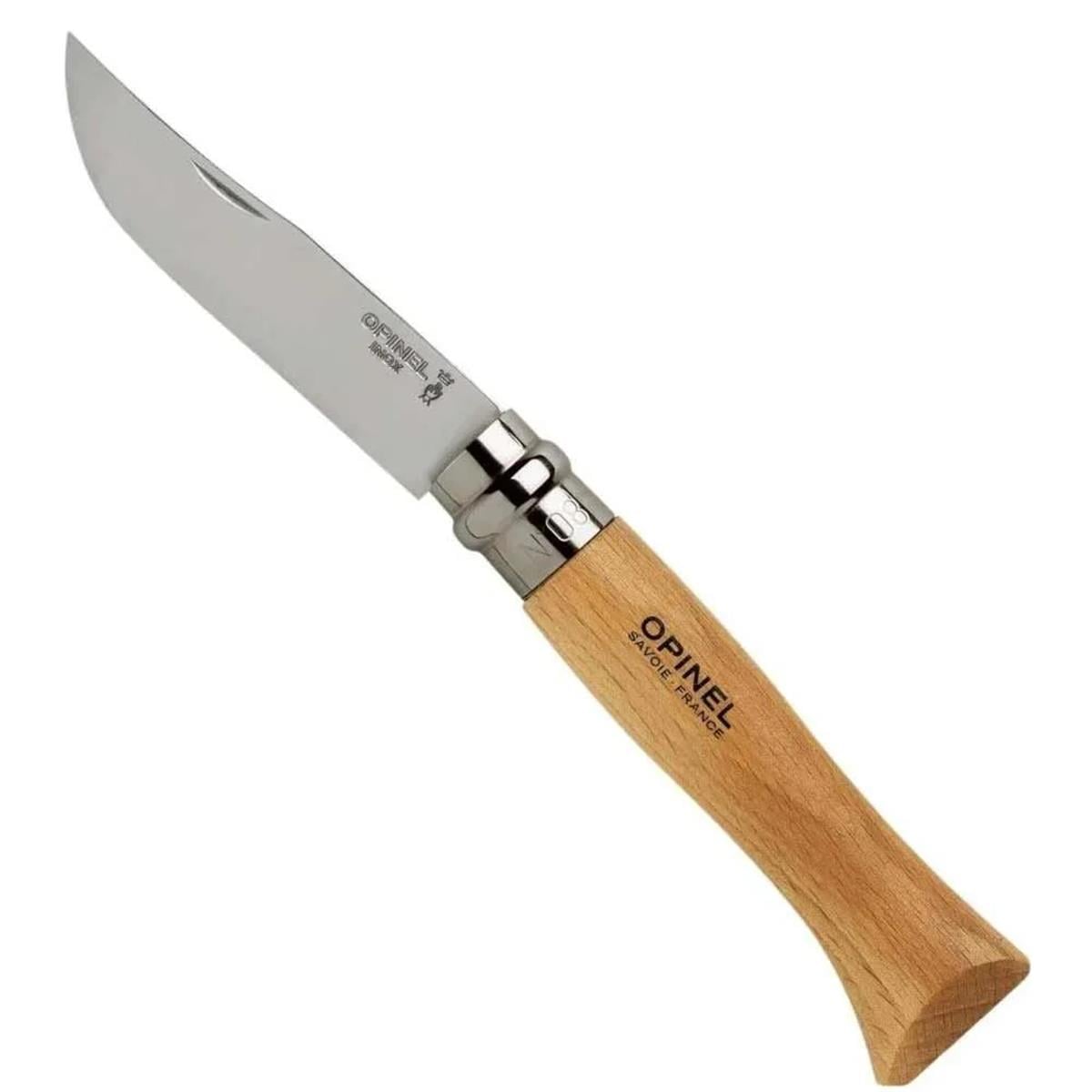 Opinel N°8 Paslanmaz Çelik Kayın Sap Çakı