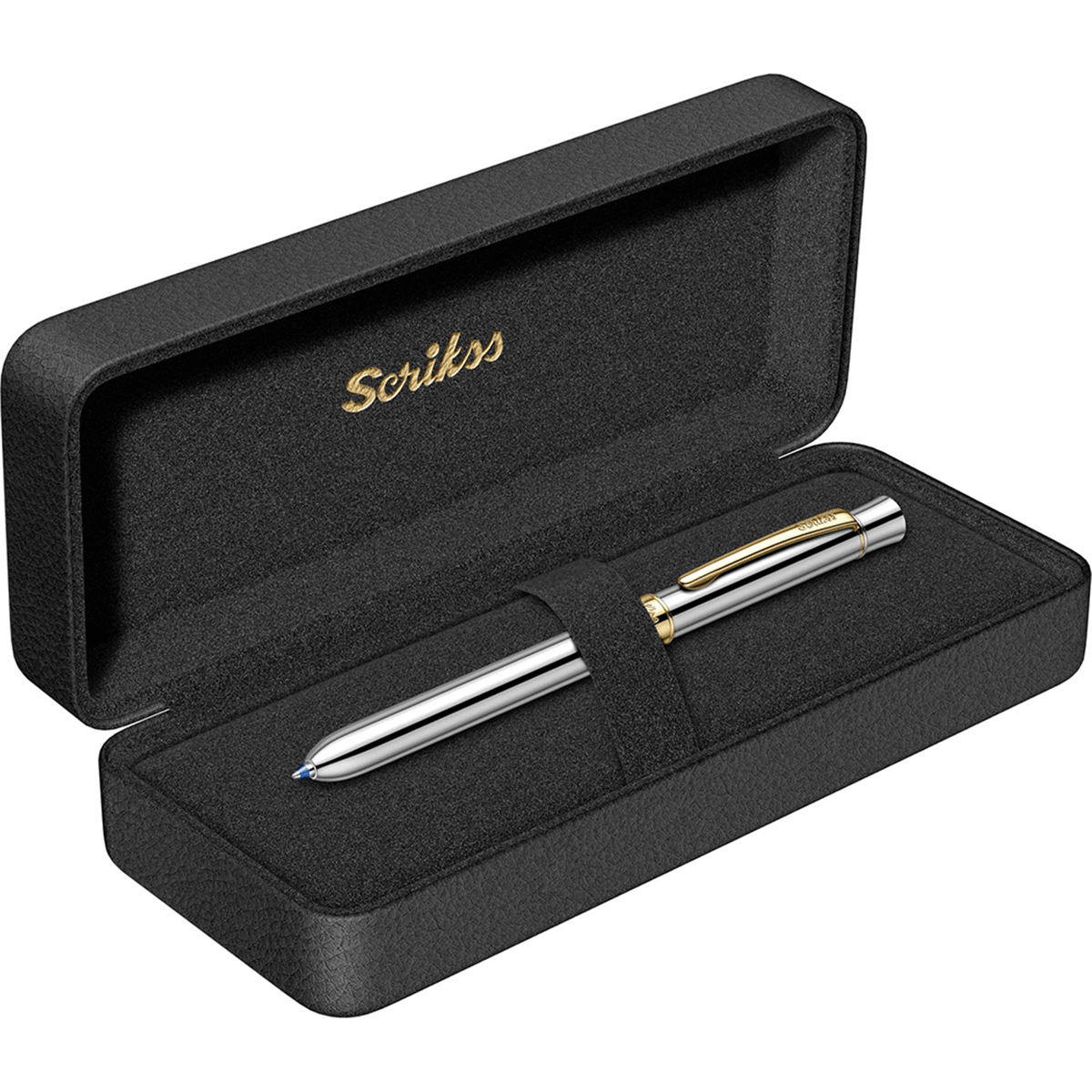 Scrikss 93 Trio 0.5mm Multifonksiyon Kalem, Altın-Krom