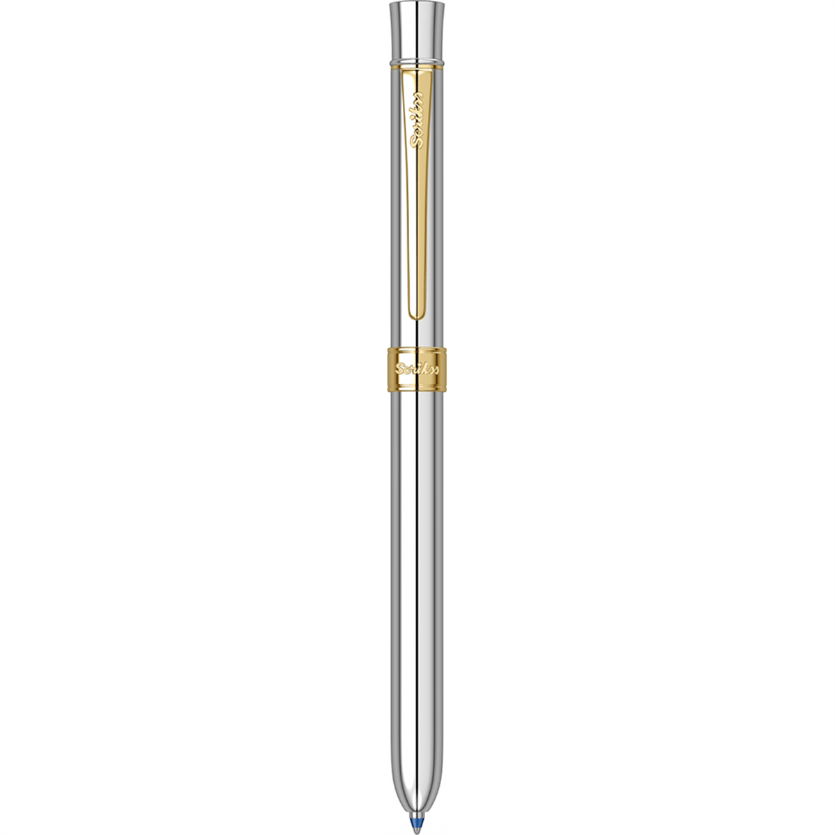 Scrikss 93 Trio 0.5mm Multifonksiyon Kalem, Altın-Krom