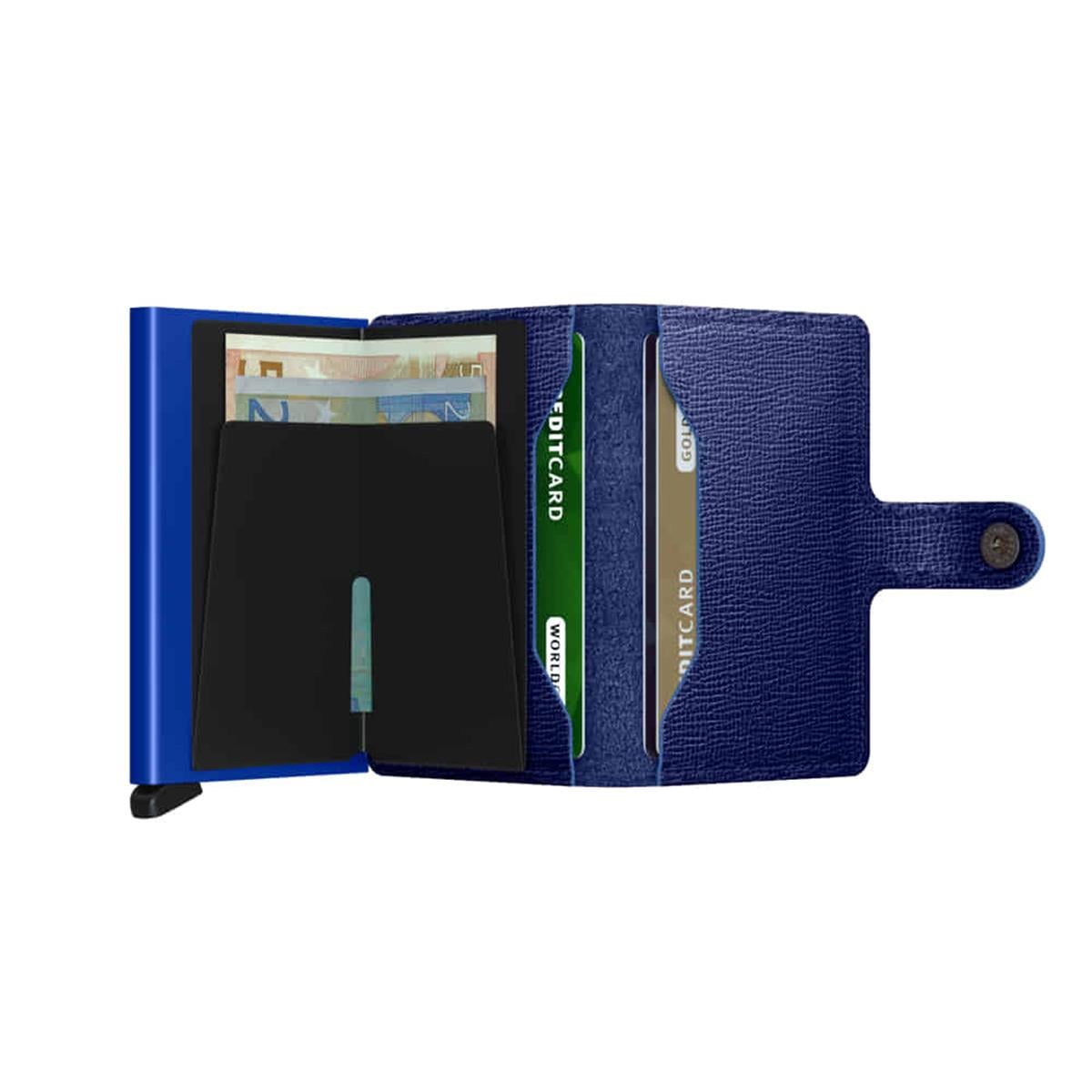 Secrid Miniwallet Kartlık Cüzdan Crisple Cobalt