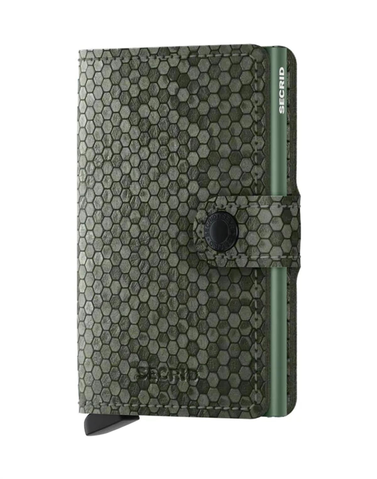 Secrid Miniwallet Kartlık Cüzdan Hexagon Green