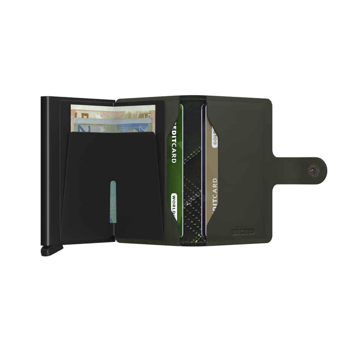 Secrid Miniwallet Stitch Linea Kartlık Cüzdan Lime