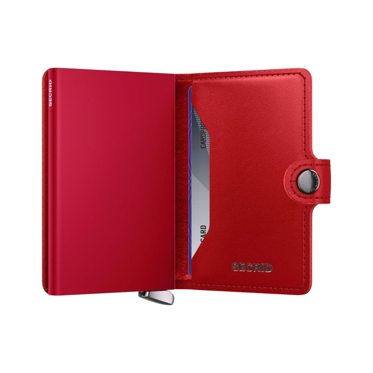 Secrid Premium Miniwallet Emboss Diamond Kartlık Cüzdan Red