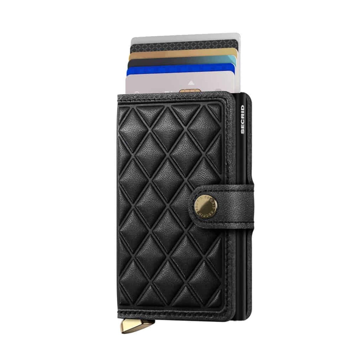 Secrid Premium Miniwallet Emboss Diamond Kartlık Cüzdan Black