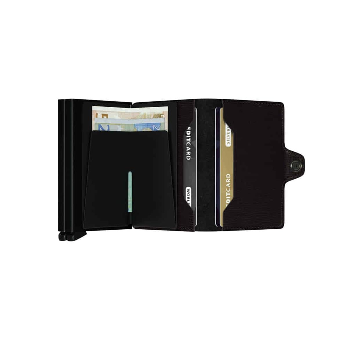 Secrid Twinwallet Crisple Kartlık Cüzdan Black