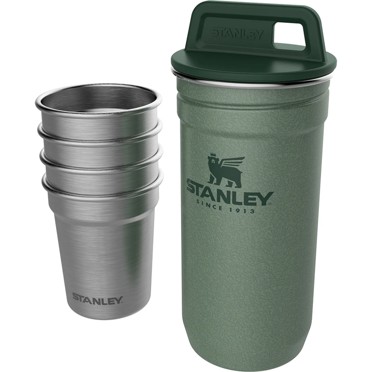 Stanley Adventure Nesting Shot Glass Set 0.59L | Hammertone Green
