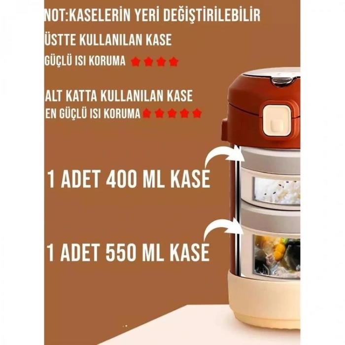 Vagonlife 1800ml Paslanmaz Çelik Yemek Trmosu