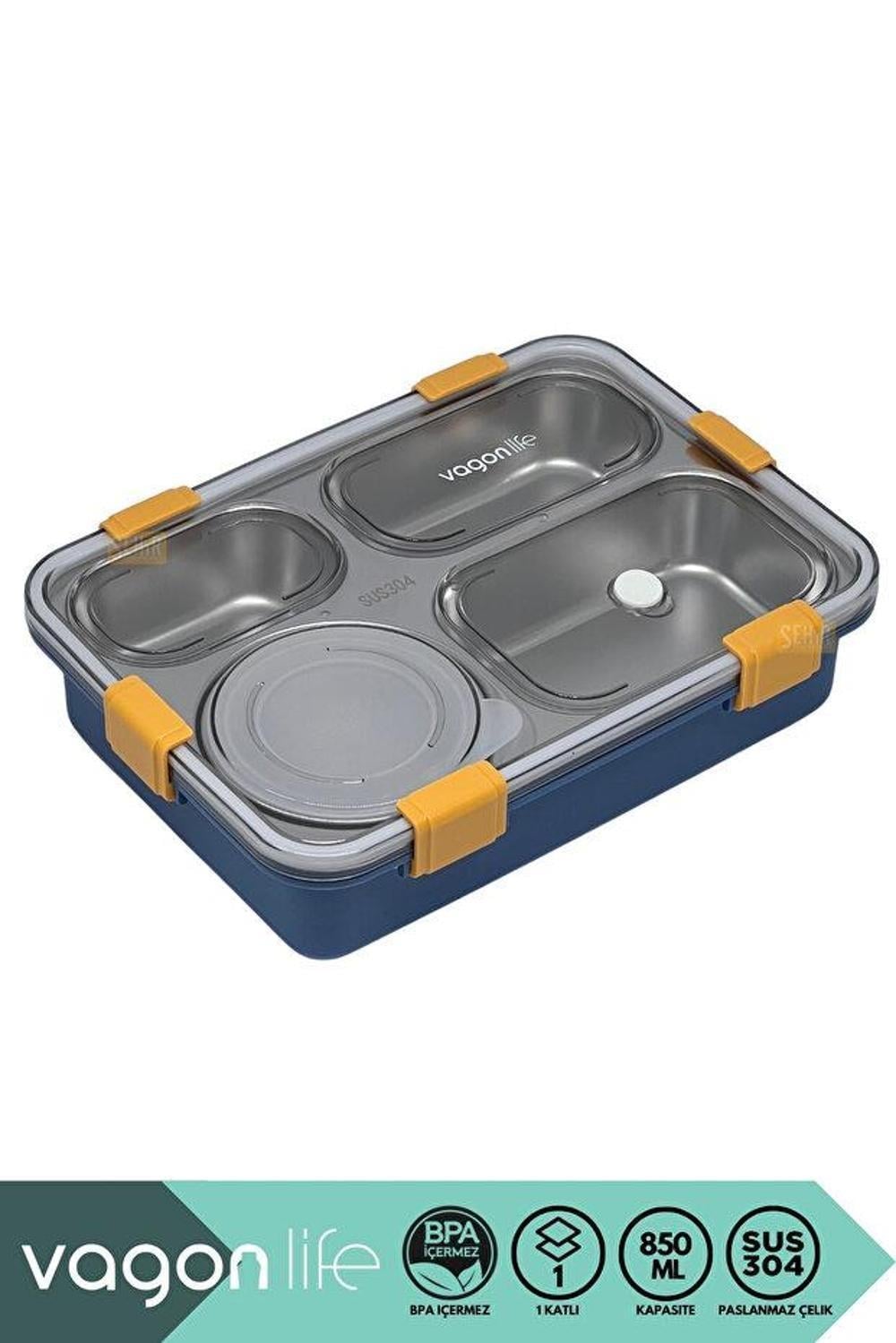 Vagonlife 850ML Paslanmaz Çelik Lunchbox