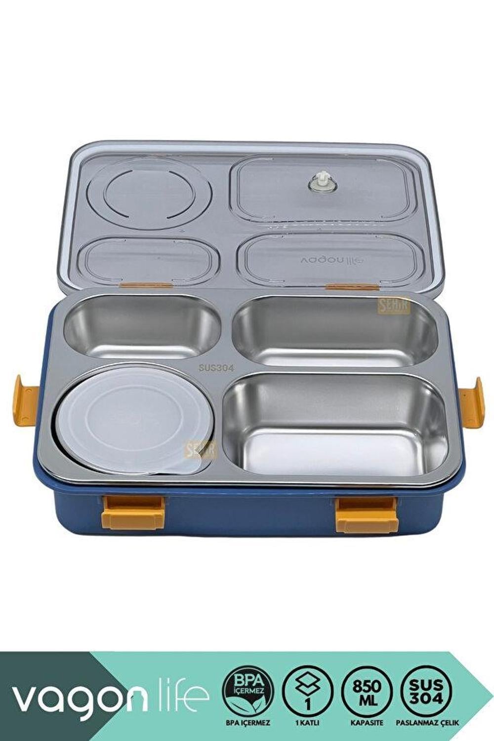 Vagonlife 850ML Paslanmaz Çelik Lunchbox