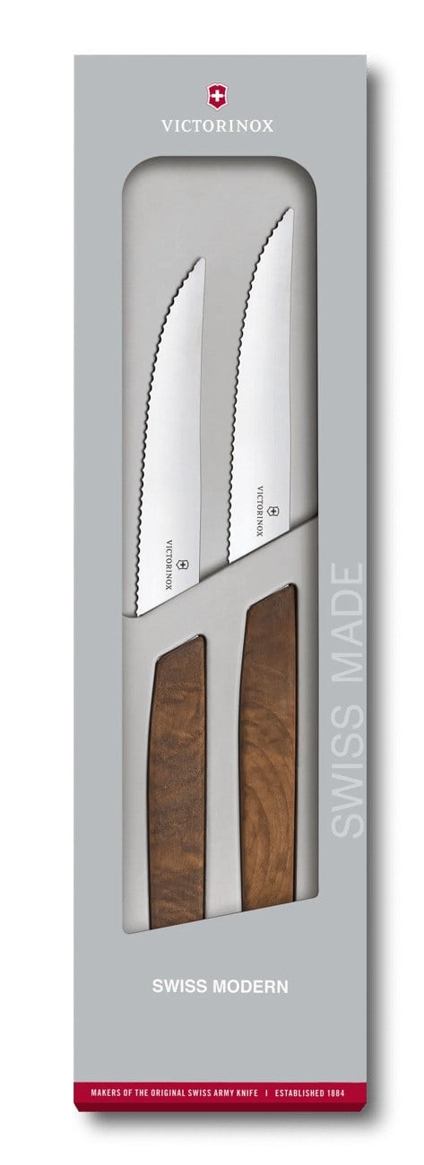 VICT.SWISSMODERN BİFTEK BÇK,12CM,2Lİ,CEVİZSAP,KUTU