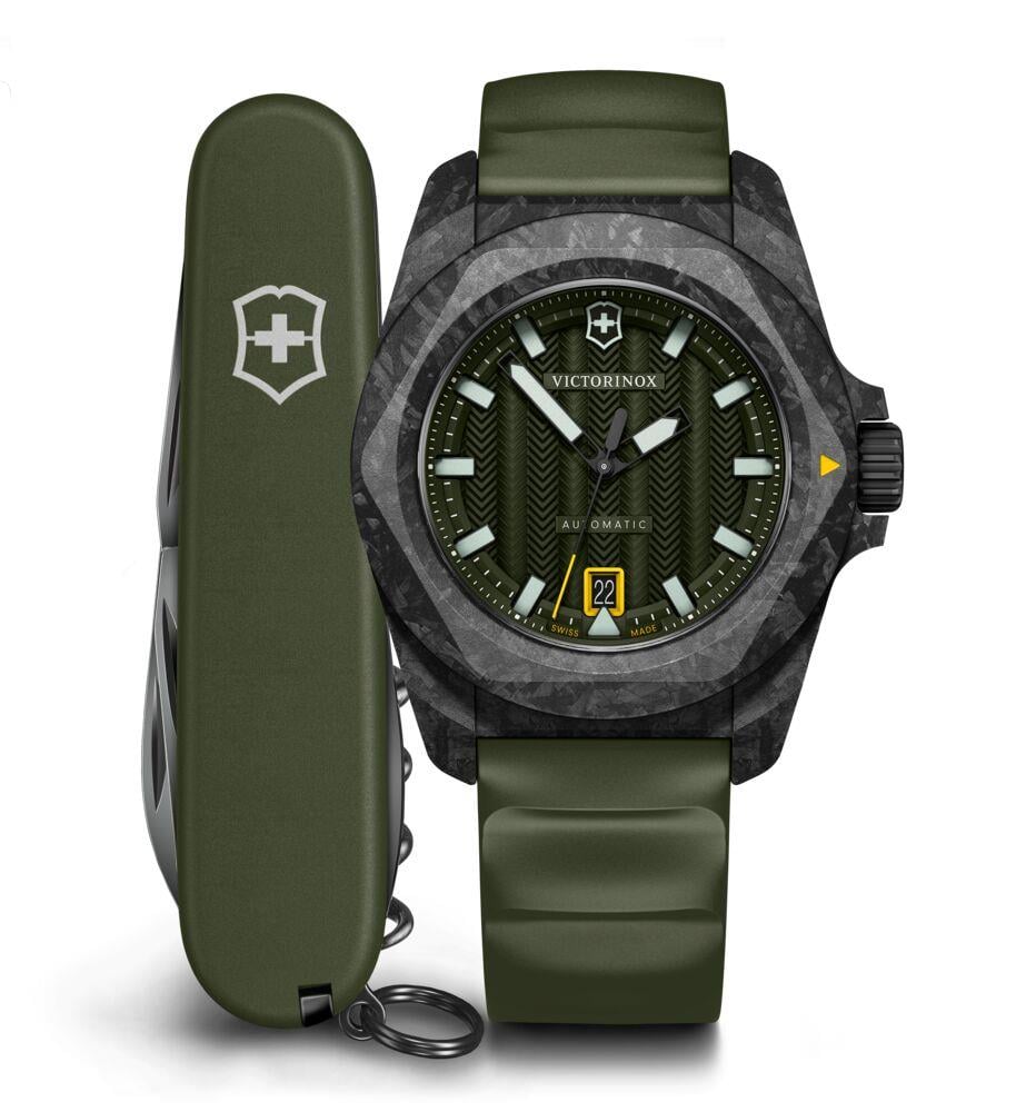Victorinox 242021.1 I.N.O.X. Otomatik Erkek Kol Saati + Çakı Set