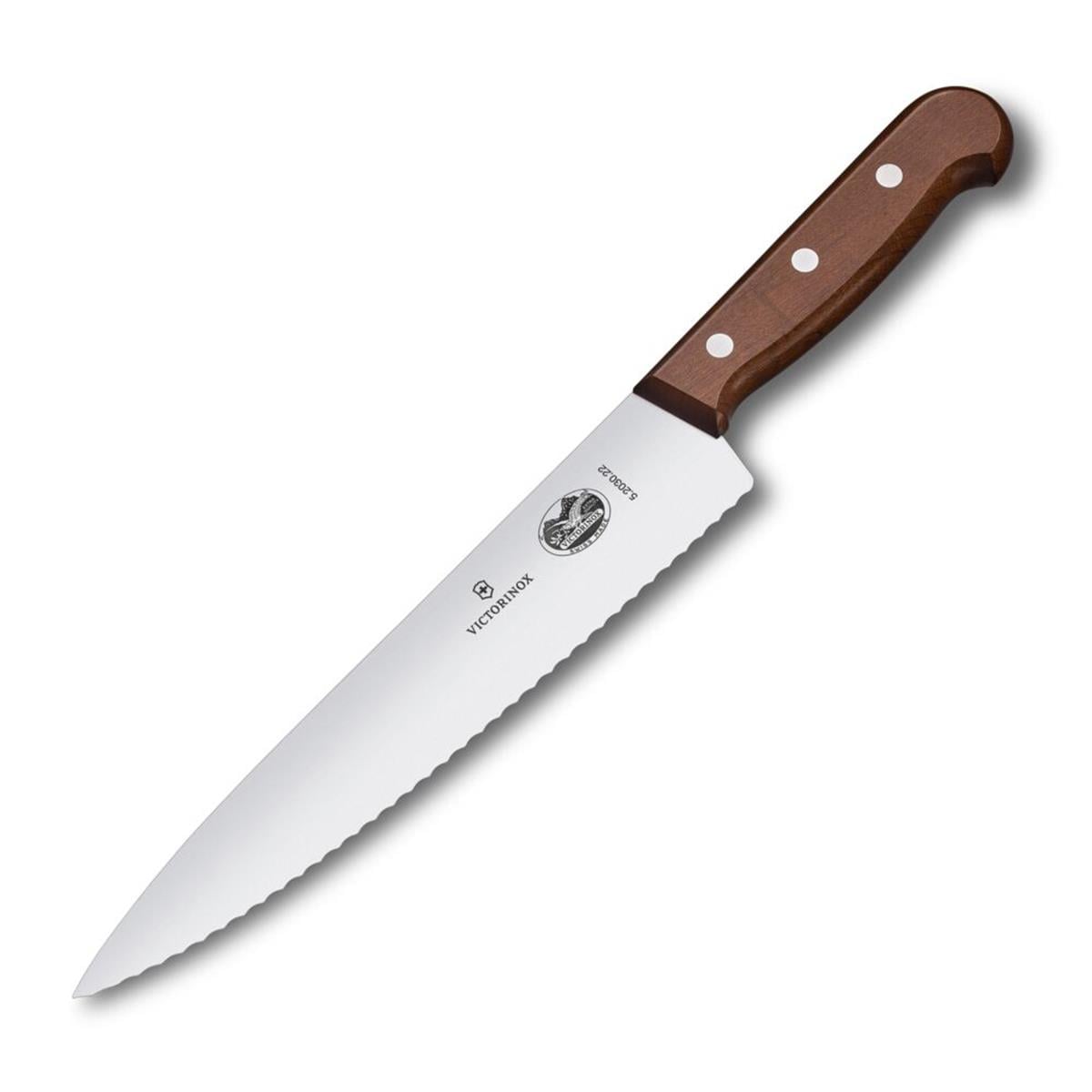 Victorinox 5.2030.22 22cm Gül Ağacı Tırtıklı Dilimleme Bıçağı