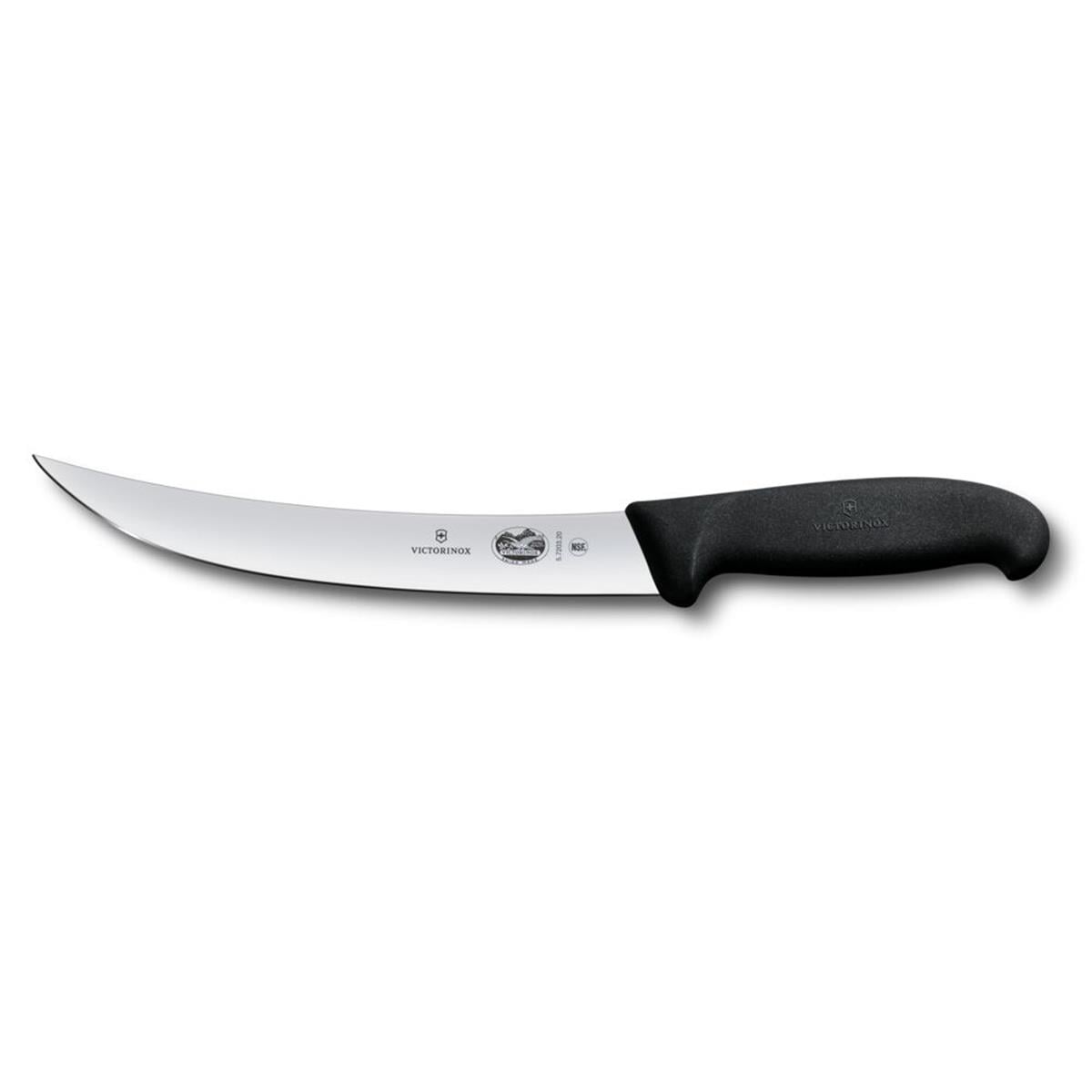 Victorinox 5.7203.20 20cm Siyah Kavisli Dar Ağız Kasap Bıçağı