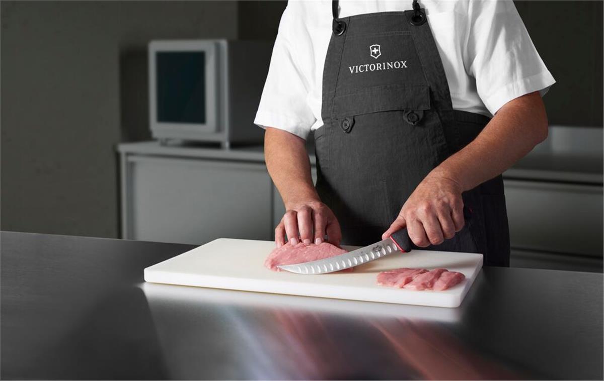 Victorinox 5.7223.20D 20cm Siyah Kavisli Kasap Bıçağı, Kaydırmaz Sap