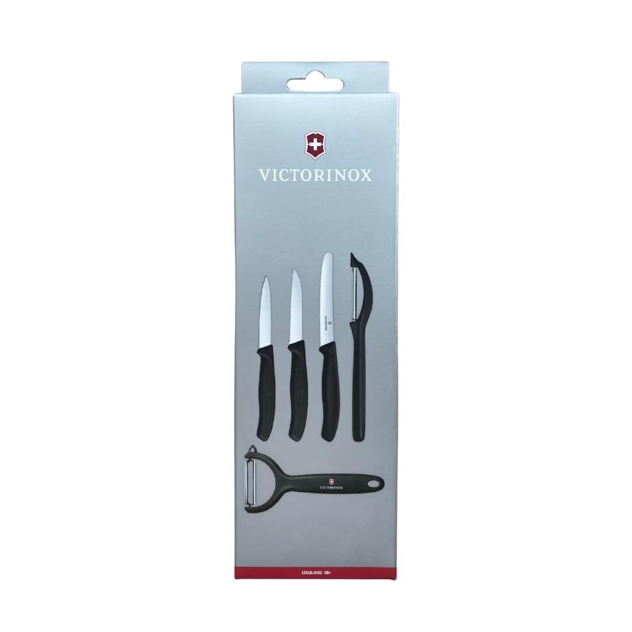 Victorinox 5'li Soyacak ve Bıçak Seti, Siyah