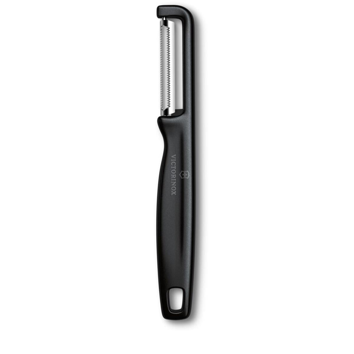 Victorinox 6.0943.3 IOTA Tırtıklı Kenar Çift Taraf Siyah Soyacak