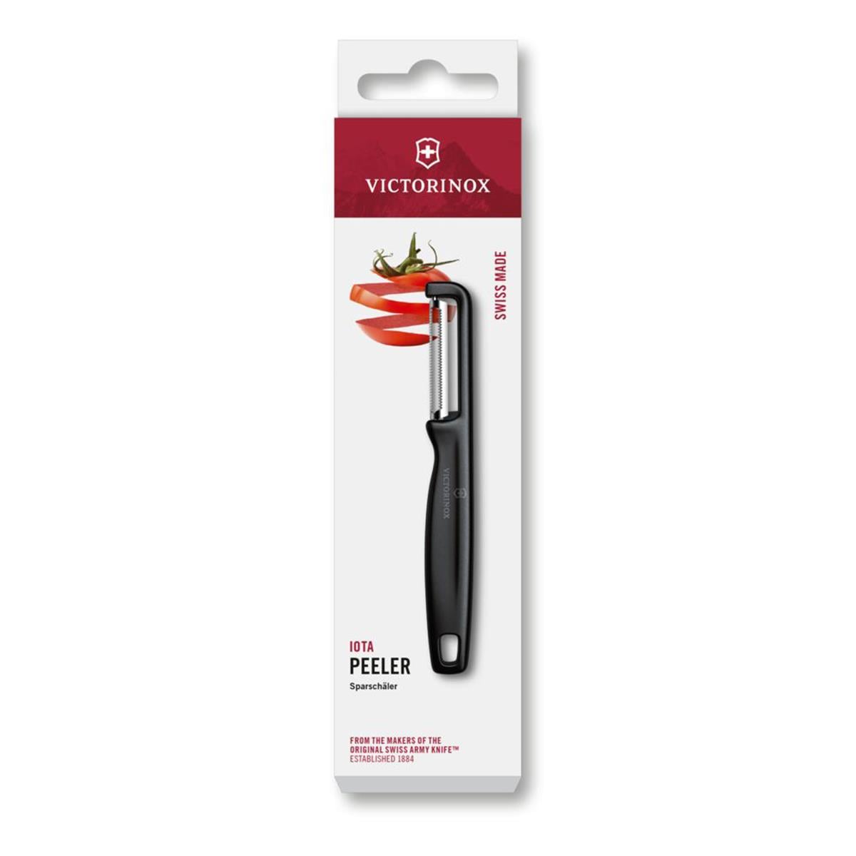Victorinox 6.0943.3 IOTA Tırtıklı Kenar Çift Taraf Siyah Soyacak