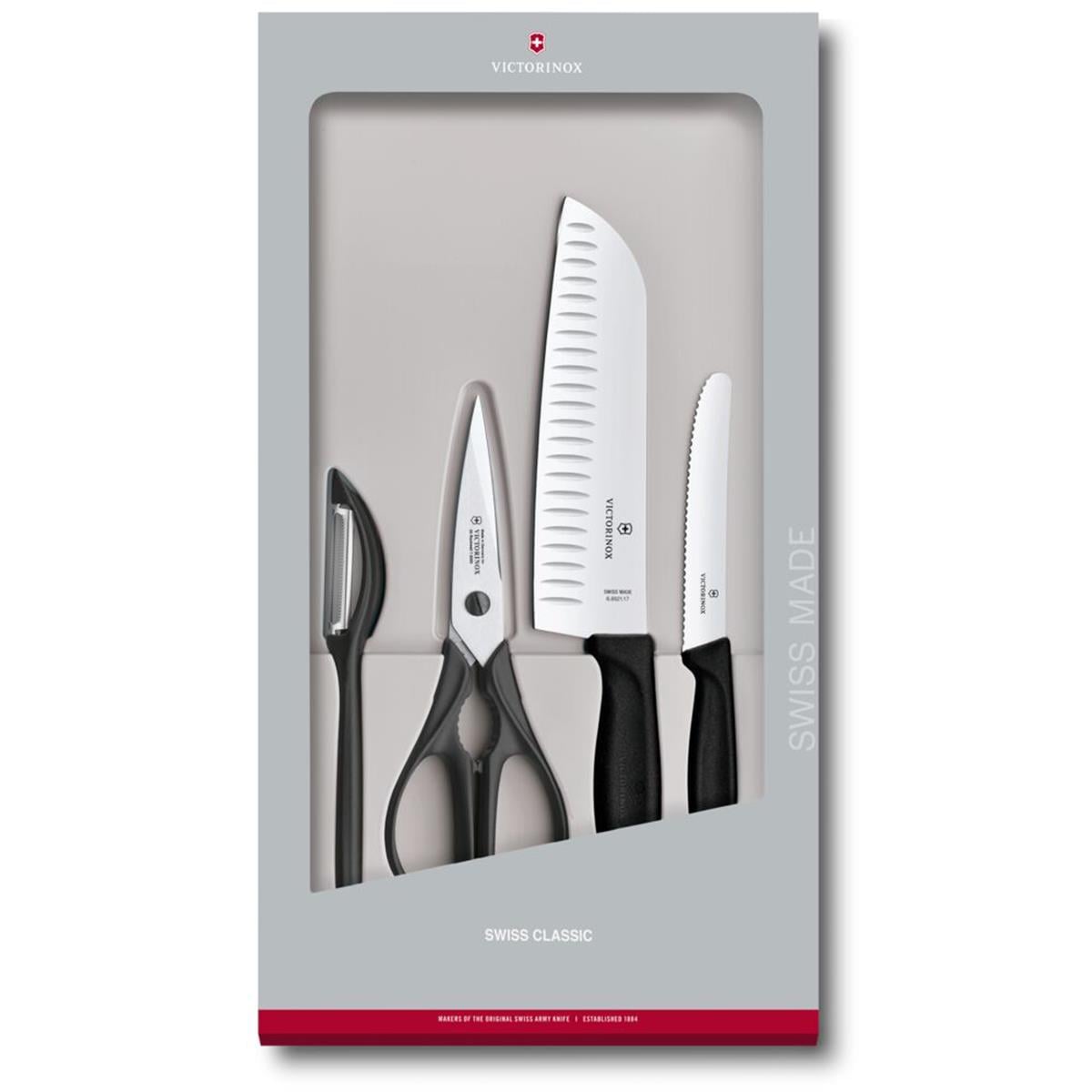 Victorinox 6.7133.4G Siyah Mutfak Seti, 4 Parça